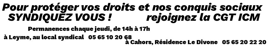 syndiquez vous cgt icm