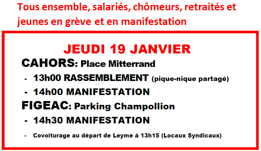 appel manif 19 01 2023
